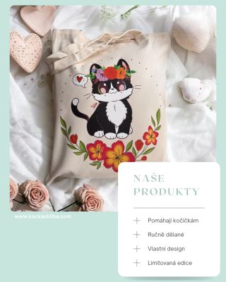 🌸 Láska má mnoho podob, ale ta kočičí je ta nejvěrnější! 🐾💖 Naše nová plátěná taška s rozkošnou kočičkou je dokonalým...